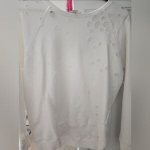 David Lerner Studio Collection White Sweatshirt